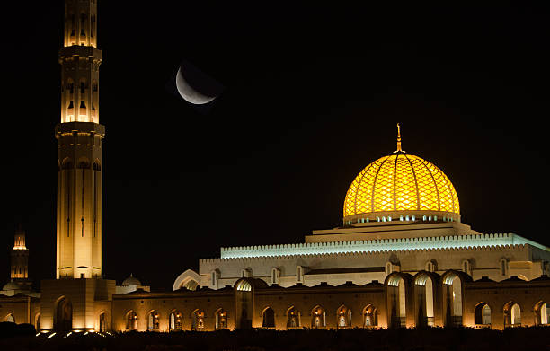 istock Sultan Qaboos Grand Mosque at night 531061473