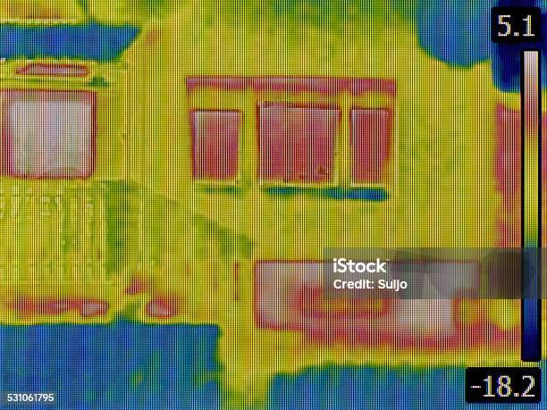 Heat Loss Detection Stock Photo - Download Image Now - Leaking, Thermal Image, Window