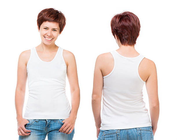 istock White t-shirt on a young woman 531061923