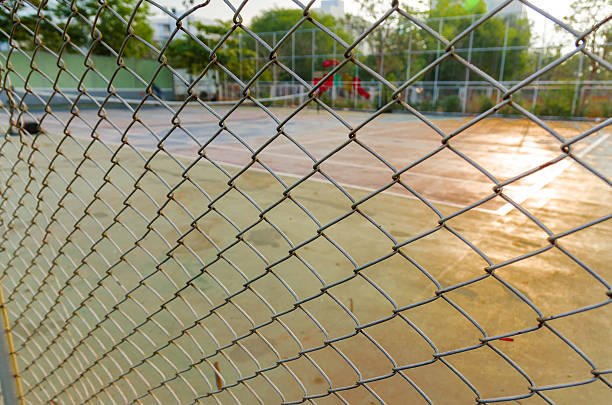 istock Tennis cort in park,excercise and relax,morning light 531062476