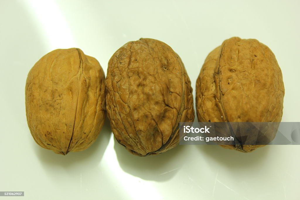 walnurs walnut in the white background 2015 Stock Photo