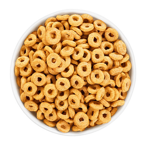 istock Bowl with corn rings isolated on white background. Cereals. 531063116