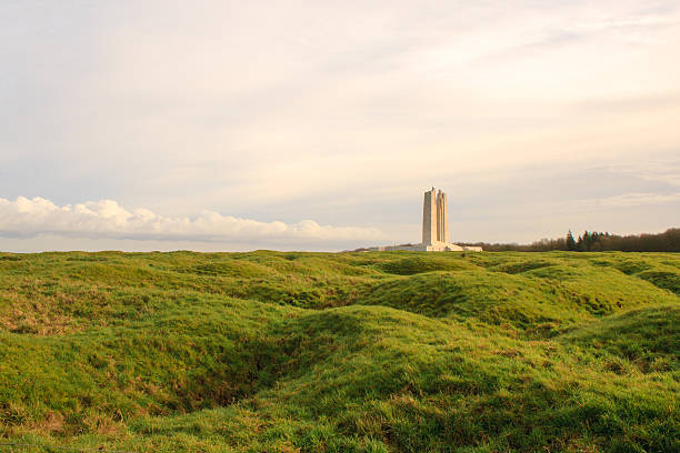 The Canadian National Vimy Ridge Memorial in France The Canadian National Vimy Ridge Memorial in France vimy memorial stock pictures, royalty-free photos & images