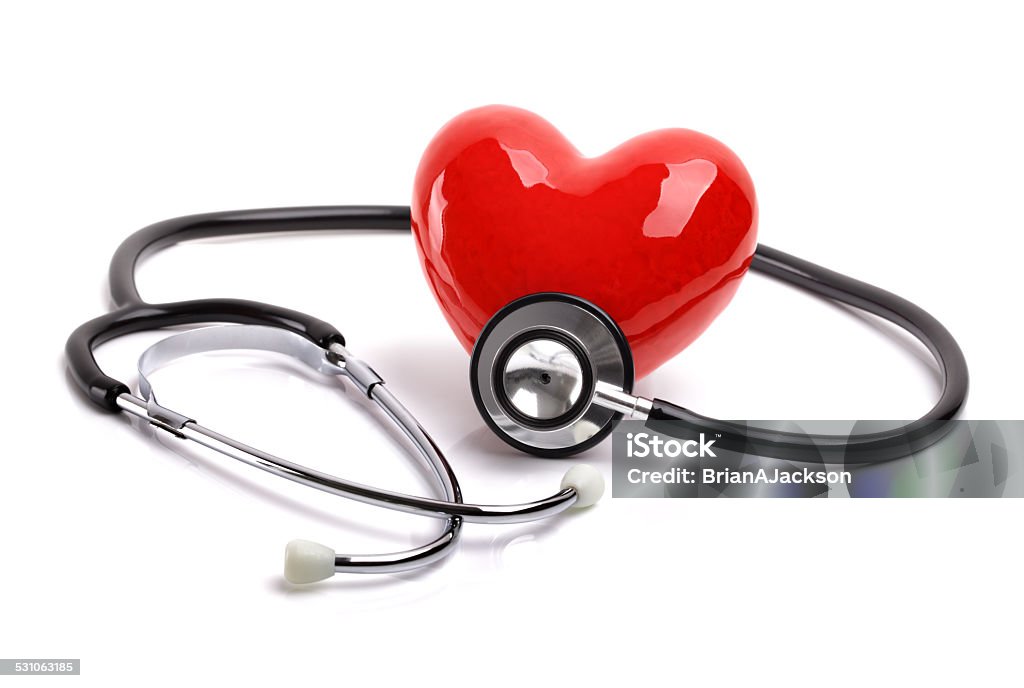 Stethoskop und Herz - Lizenzfrei Herzform Stock-Foto