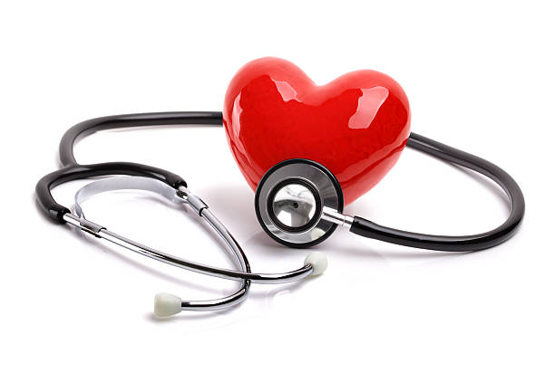 stetoskop i serca - human heart care heart shape stethoscope zdjęcia i obrazy z banku zdjęć