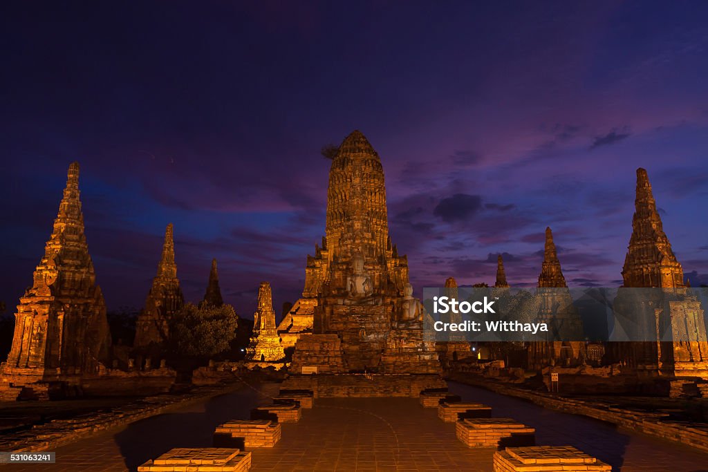 Wat Chaiwattanaram Wat Chaiwattanaram, the historical temple in Ayutthaya, Thailand 2015 Stock Photo