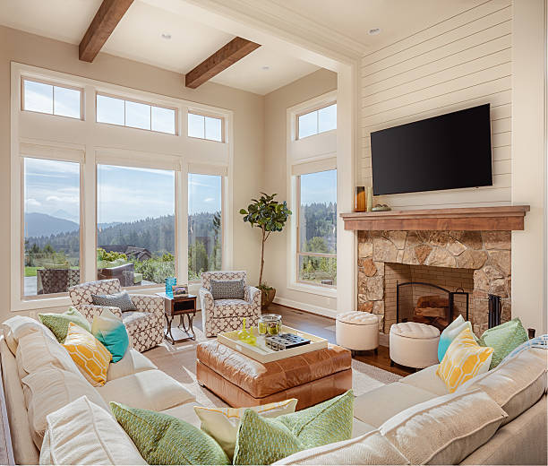 istock Living Room in Luxury Home 531063463