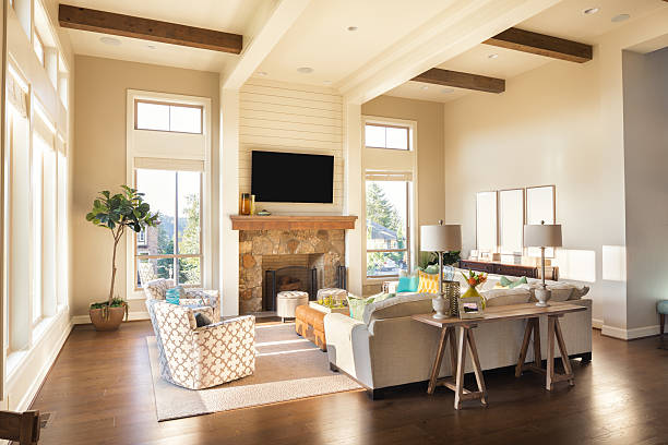 istock Living Room in Luxury Home 531063503