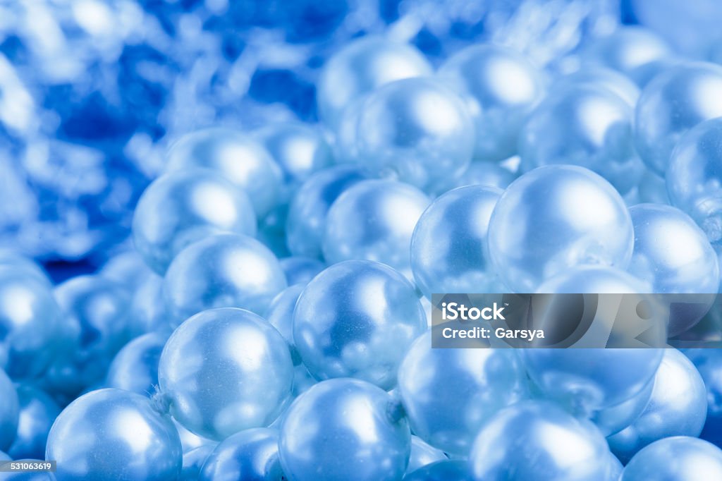 Pearl Heap of pearl in cold colour in closeup 2015 Stock Photo