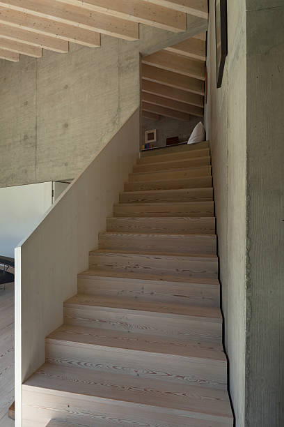 istock Interior, wooden staircase 531065958
