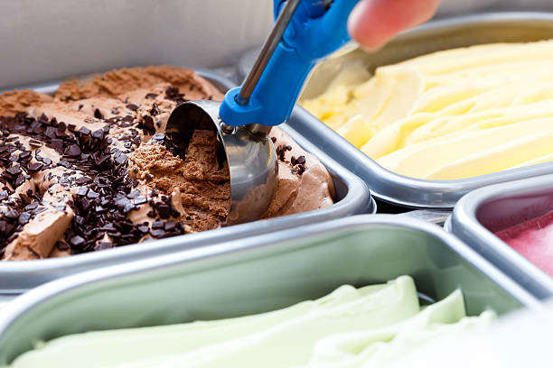 istock Chocolate chip ice cream being scooped. 531066742