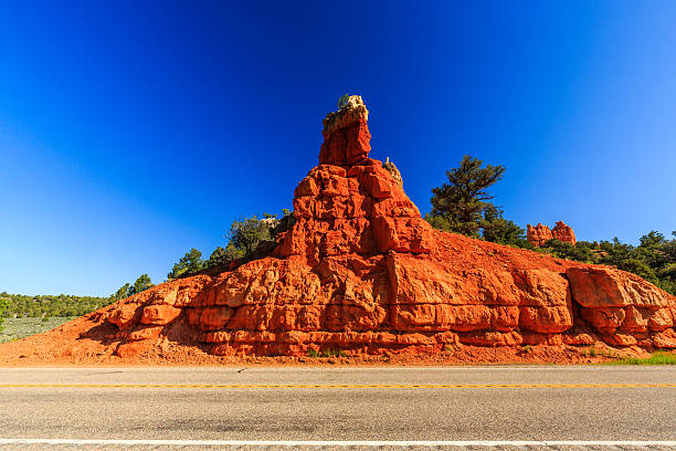 Unique vermilion-colored rock formation and stands of Ponderosa pines make the canyon exceptionally scenic.