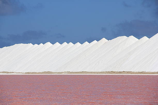 istock Salt mountains and Pink Water 531067624