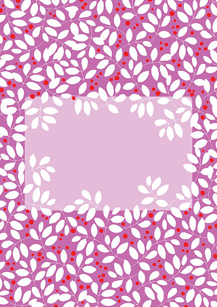 Decorative Frame in the Bush vector art illustration