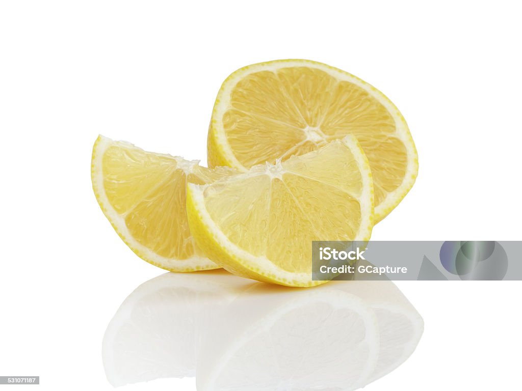 ripe lemon slices ripe lemon slices, isolated on white background 2015 Stock Photo