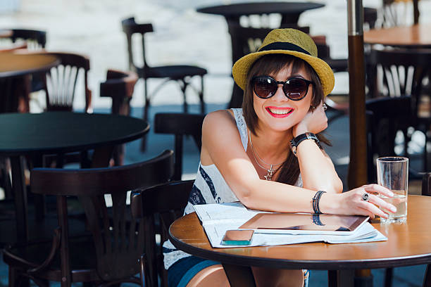 istock woman smiling at the cafe 531072194
