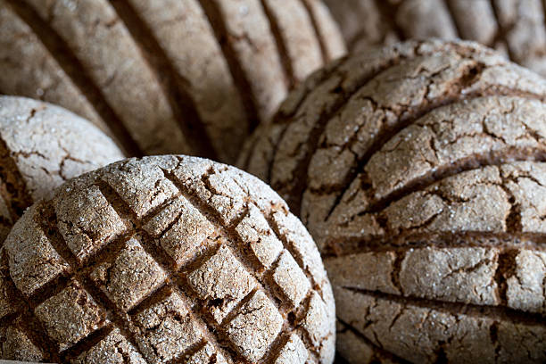 istock Traditional black rye-bread on vintage box 531072684