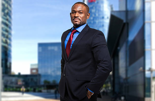 istock Smiling african businessman 531075069