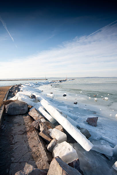 istock icy lake Balaton in winter 531075675