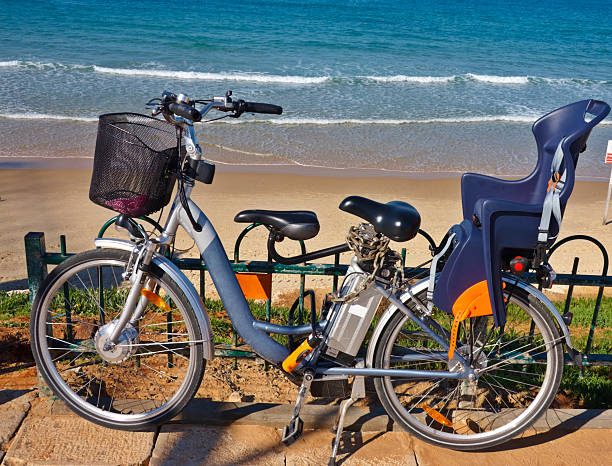 istock Bikes stands near the sea 531075747