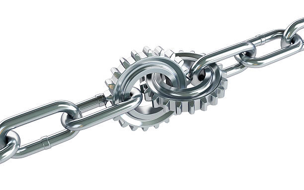 istock chain links machine gear on a white background 531076023
