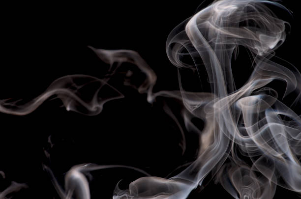abstrato de fumo - pyrolysis imagens e fotografias de stock