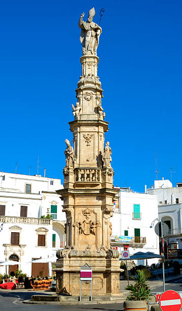 istock Spire of St. oronzo in the main square. Ostuni 531076623