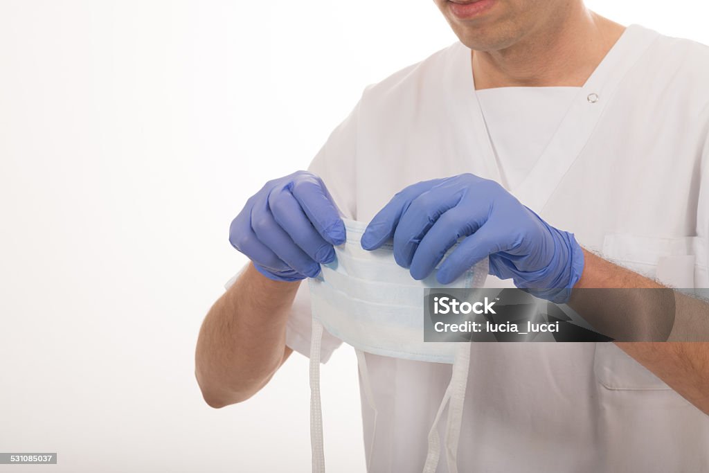 Doctor with protective mask 2015 Stock Photo