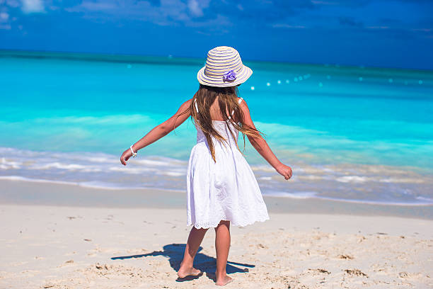 istock Adorable little girl during beach vacation having fun 531086137