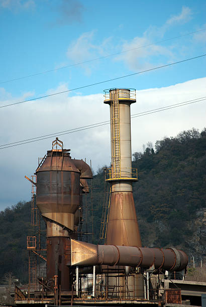 istock Industrial chimney filtered 531086503