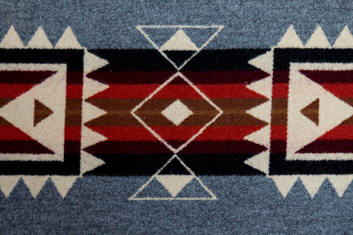 Close up of a pattern on a blanket