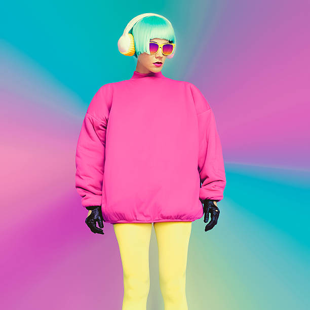 istock Glamorous fashion model in bright clothes 531090921
