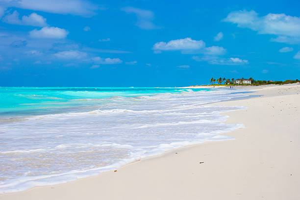 istock Perfect white beach with turquoise water on Caribbean island 531095179