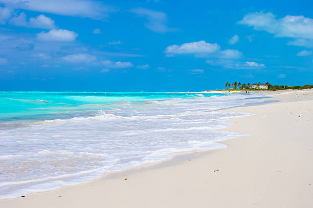 istock Perfect white beach with turquoise water on Caribbean island 531095193