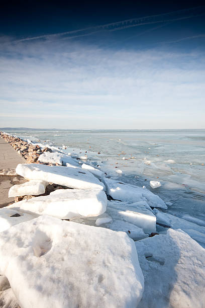istock icy lake Balaton in winter 531095409