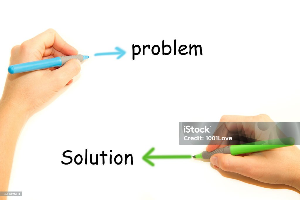 Problem Solution Hand Problem And Solution Stock Photo - Download Image Now - 2015 ...