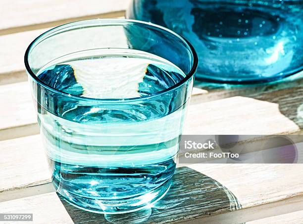 Waterglass Stock Photo - Download Image Now - 2015, Blue, Clean