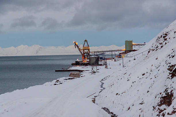 istock Barentsburg port  - Russian village on Spitsbergen 531102001