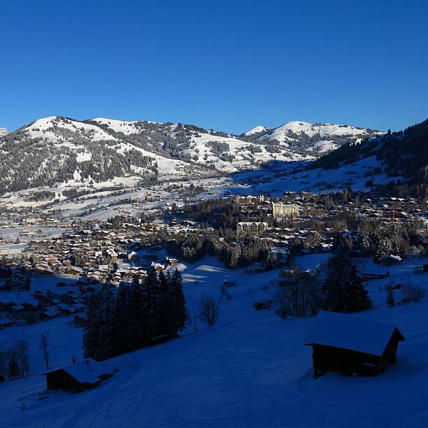 istock Winter morning in Gstaad 531107405