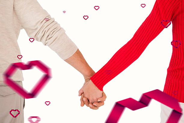 istock Composite image of couple holding hands rear view 531112003