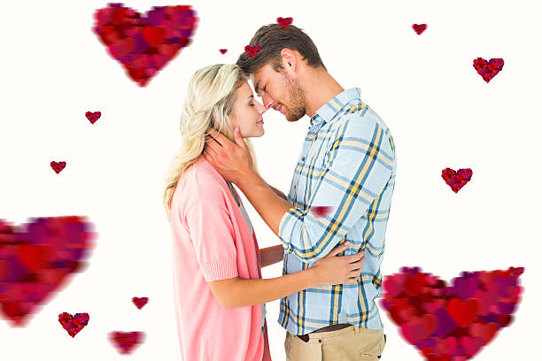 istock Composite image of cute valentines couple 531112967