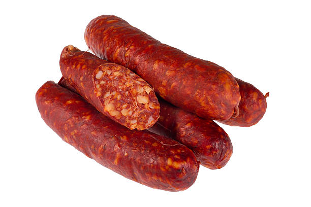 istock Sausages isolated on white background 531116511