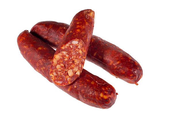 istock Sausages isolated on white background 531116519