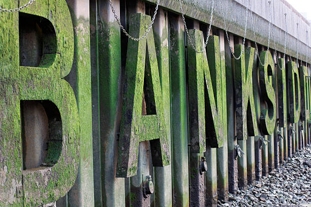 Bankside of London stock photo