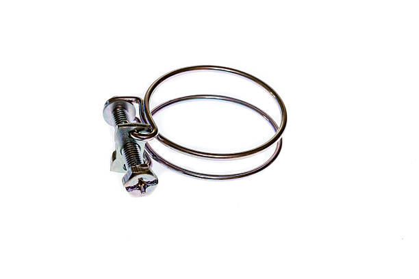 anel de metal - flange screw isolated metal imagens e fotografias de stock