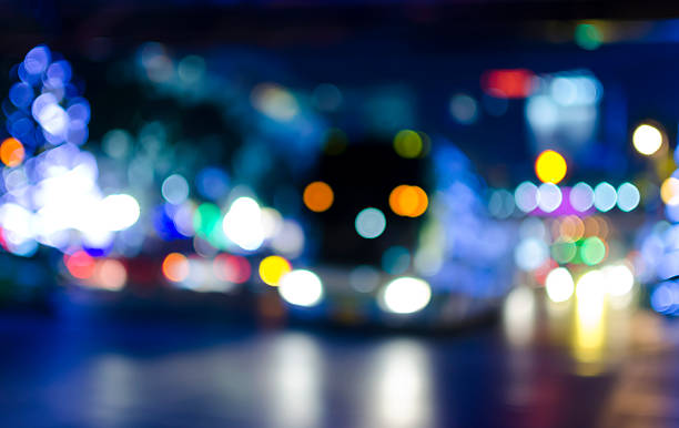 istock Bokeh of Evening traffic jam on road in city 531119085