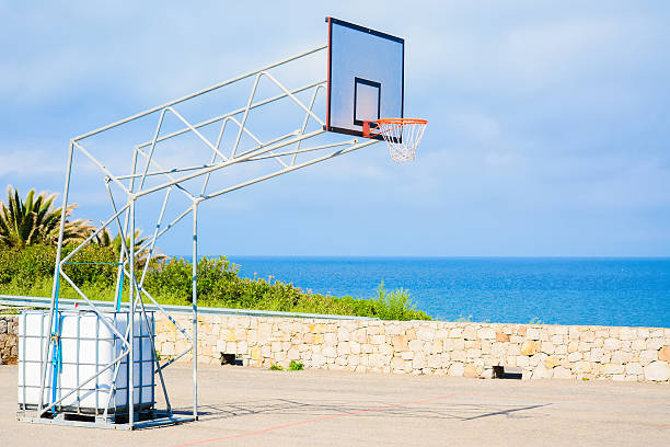 istock basketball hoop by the sea 531119757