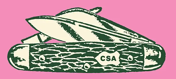 Vector illustration of CSA Pocketknife