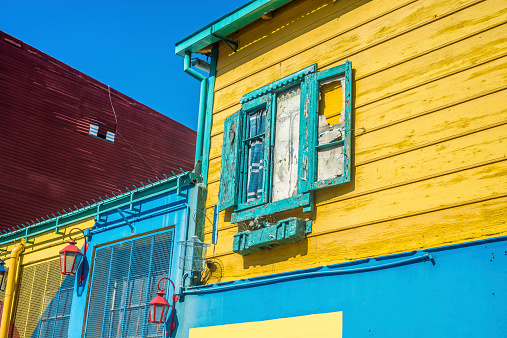 Colorful houses at Caminito street in La Boca, Buenos Aires, Argentina