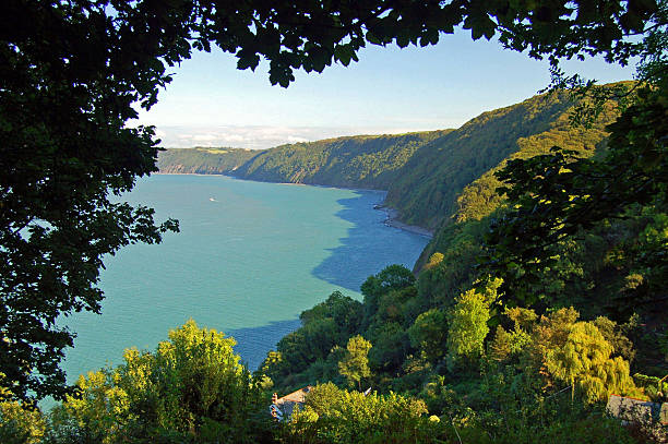 Clovelly Bay view stock photo